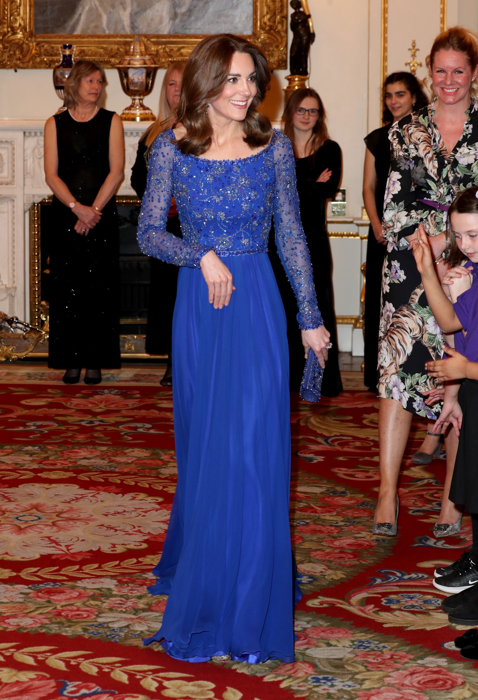 Catherine Duchess of Cambridge hosts a Gala Dinner in celebration of the 25th anniversary of Place2Be at Buckingham Palace.
Place2Be 25th Anniversary Gala Dinner, Buckingham Palace, London, UK - 09 Mar 2020
The Duchess is Patron of Place2Be, which provides emotional support at an early age and believes no child should face mental health difficulties alone., Image: 504944372, License: Rights-managed, Restrictions: , Model Release: no, Credit line: REX / Shutterstock Editorial / Profimedia